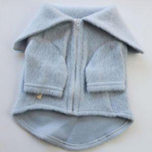 강아지 빅카라 울트라 집업 반팔티 소라 1P 겨울 보온 자켓