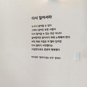 다시 일어서라 레터링 스티커 포인트 그래픽 시트지
