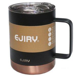 에지리 블랑 보온 보냉 스텐레스 텀블러 360ml 블랙 사무실 커피컵 슬라이드 뚜껑 진공 머그잔