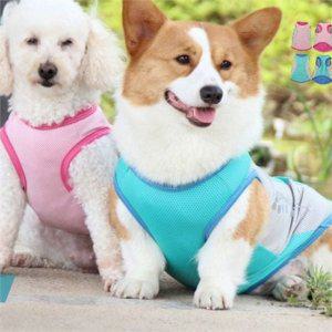 민소매 강아지 쿨 조끼 쿨티 강아지 여름 조끼 쿨링 통풍