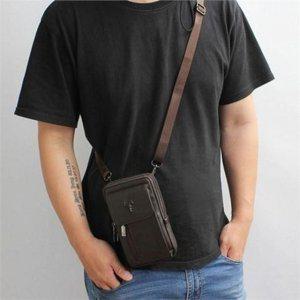 천연 가죽 백 소가죽 가죽 크로스 백 데일리 심플