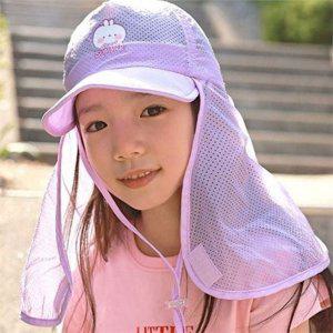 플랩 아동 썬 캡 메쉬 어린이 썬 캡 여름 자외선