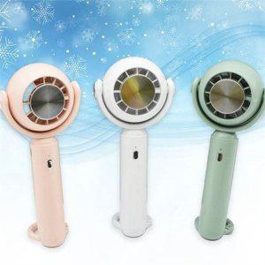 컴팩트 휴대용 선풍기 3단조절 목걸이 손 선풍기 넥밴드 핸디 여행용