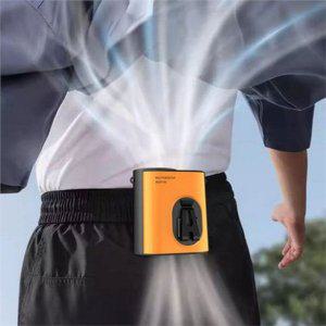 컴팩트 허리 휴대용 선풍기 3600mAh 넥밴드 무선 휴대용 선풍기 충전식