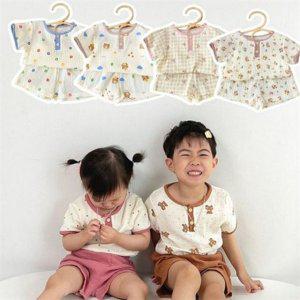 요루 유아 반팔 파자마 남아 아동 반팔 파자마 잠옷 여름