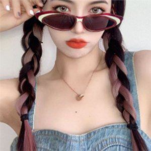 포인트 브릿지 헤어 피스 붙임머리 헤어 피스 투톤 가발