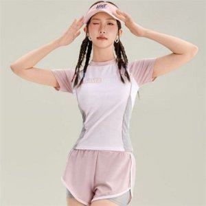 서핑복 여성 래쉬가드 투피스 반팔 여성 반팔 래쉬가드