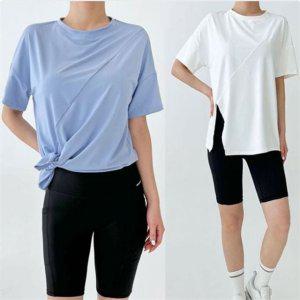 데일리 여성 반팔 티셔츠 4컬러 캐주얼 여성 루즈핏 반팔 옆트임
