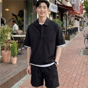 트레이닝 반팔 반바지 아노락 남성 반팔 반바지 츄리닝 상하의