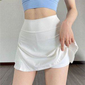 트레이닝 여성 플레어 스커트 테니스 여성 폴댄스 스커트