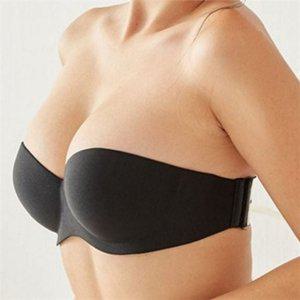 끈없는 여성 볼륨 브라 접착 여성 누디 브라 노와이어