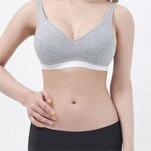 데일리 여성 스포츠브라 노와이어 코튼 스포츠브라 피트니스 편안한 이너