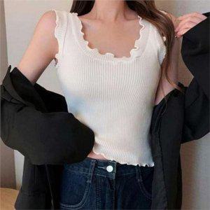 베이직 여성 나시티 슬림 민소매 레이어드 여름