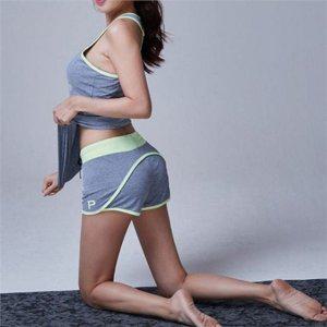 흡한속건 여성 트레이닝 팬츠 3부 스포츠 트레이닝 반바지 피트니스 웨어
