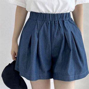 플레어 여성 여름 반바지 데일리 여성 밴딩 반바지 치마 와이드