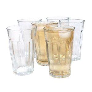 피카디 유리 맥주잔 500ml 6P 텀블러 카페컵 물컵 홈카페 다용도 글라스