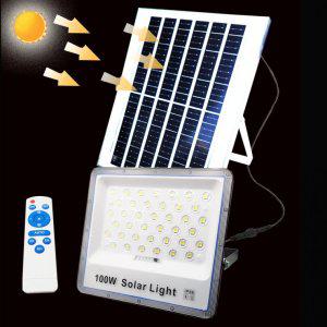 100W 태양광 충전식 판넬 분리형 LED 야외 조명등 센서등 벽등 랜턴 작업등 투광기 DJ1439
