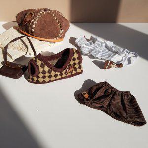 20cm 인형옷 6종세트