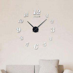 DIY 블랙 디자인 미니 하트 벽시계 실버 붙이는