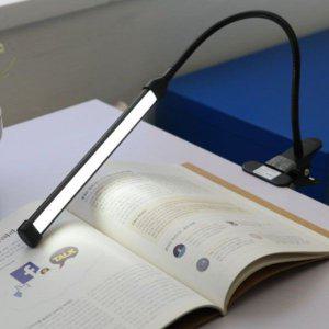 Coms USB 램프(LED바) 클립고정 블랙 18cm