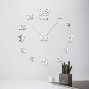 EAS DIY 미니하트 붙이는 벽시계 실버
