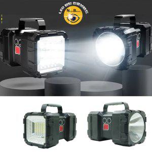 양쪽면사용 LED 충전식 멀티 서치라이트 투광기 랜턴 작업등 W844