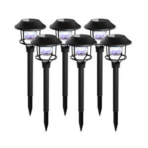 태양광 LED 정원등 6가지 멀티 컬러 조명 인테리어 무드등 야외조명 캠핑장 카페 펜션