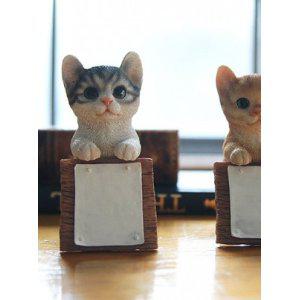 아기 고양이 메모 미니어처 2색 소품