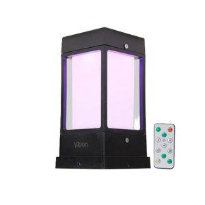 태양광 문주등 리모컨 100x100xH215 RGB 태양광조명등 태양광전등 태양광정원등