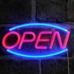 LED글씨 카페네온사인 네온글씨 영업중조명 네온등 영업중간판 LED 네온사인 간판