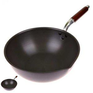 웍팬 궁중 고순도철재냄비 튀김냄비 업소용 논스틱 튀김솥 코팅 미니 경질북경팬 28cm