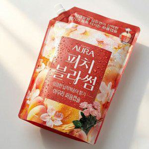 상큼한 납작 복숭아향기 퍼퓸 섬유유연제 리필 1700ml
