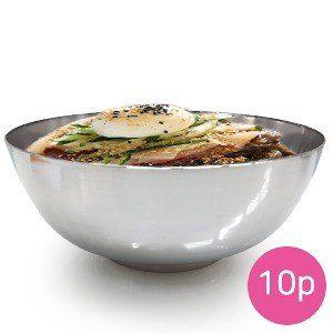 한국 냉면기 대10p 5095-10/ 볼 업소용 그릇 면기 냉면 라면 스텐그릇