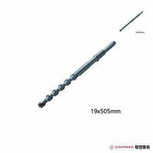 충전드릴부품 함마드릴비트 공구용품 드릴부품 공사용품 육각햄머드릴4날 19x505mm