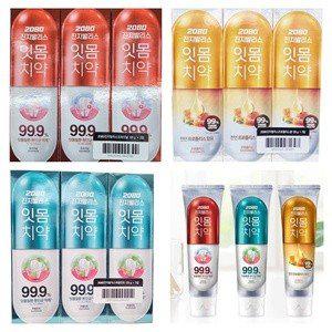 2080 진지발리스 오리지날3P+프로폴리스3P+허벌민트3P 치약 세트 치주염 잇몸질환 예방