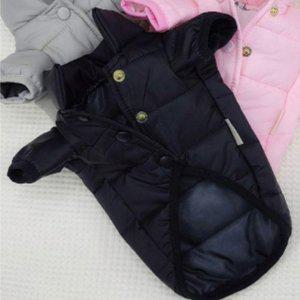 경량 강아지 클래식 패딩 하네스 조끼 블랙 2XL 1P 겨울 산책