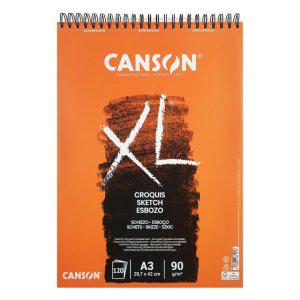 캔손 CANSON XL 스케치북 A3 미술 연필 파스텔 목탄 작업