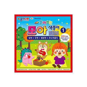 종이나라 뜯어쓰는 모아 색종이 1번 4종 40매 (10개입)
