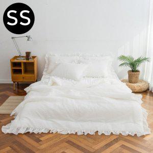 해피니 크리미 아사 여름 이불 베개커버세트 슈퍼싱글 SS (화이트) (베개솜 별매)
