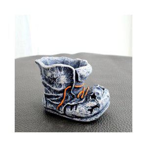 루미나D 신발 모던 수지 마블 다육이 화분 워커 대 10x10cm
