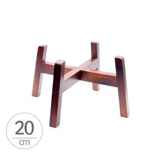 원목사각봉(낮은)화분받침대(Q2호)내경200mm 우드스텐드