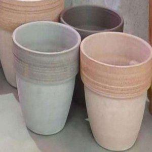 바소 20x17cm 그레이 수입화분 모던화분 이태리화분 토분대형 이태리토분