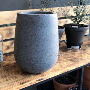 화분20x34cm 시멘트색 실내화분 나무화분 공기정화화분 옥상화분 스톤화분