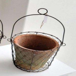 철망 토분 D10 식물화분 거실화분 토분화분 실내화분 테라스화분