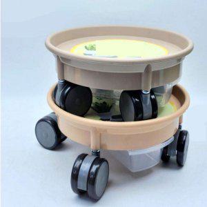 내경410/외경450mm 화분받침대 물받침대 원형받침 베란다화분받침대 바퀴화분받침대 화분정리대