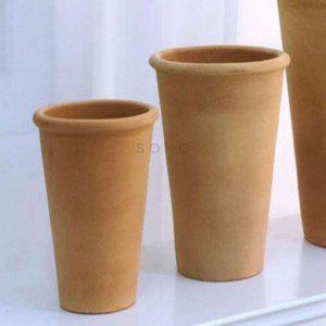 토분 살구색 27x33cm+R21받침 토분화분 높은화분 수입토분 테라코타화분 빈티지화분