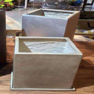 22x22x47cm 화분 사각대형화분 정사각화분 모던화분 수지화분 나무화분