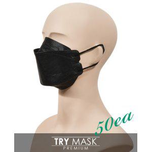 KF94 프리미엄 3D입체 블랙마스크 대형 50매 SN2103-0149