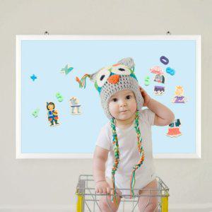 칠판 보드판 자석보드 붙이는 화이트보드 120x240블루