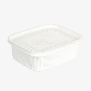 사각 포장용기 3.2L(275x219x90) 일자뚜껑포함 100set